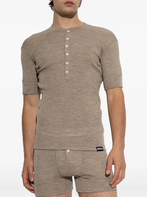 wool henley T-shirt