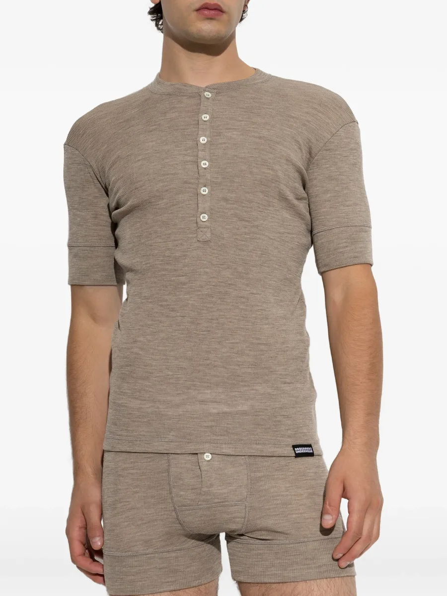 wool henley T-shirt 1