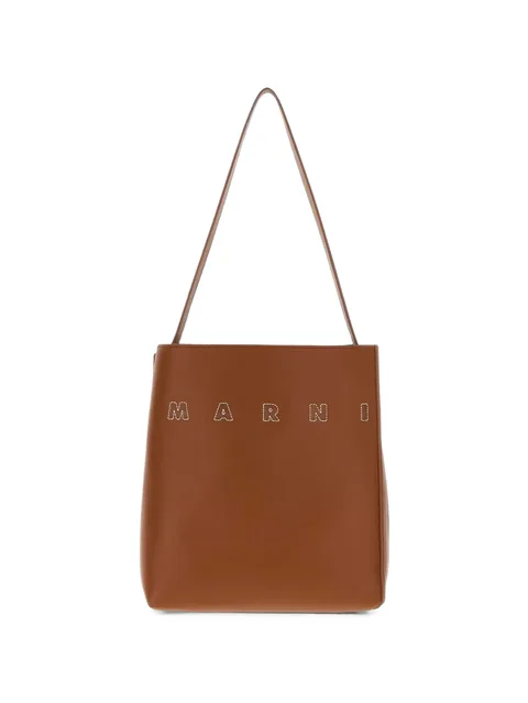 embroidered-logo tote bag