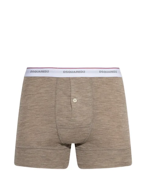 logo-waistband button-detail boxers