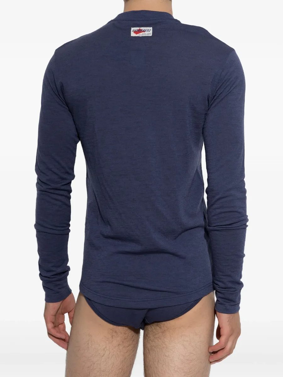 Snowy Dream long-sleeve wool T-shirt 2