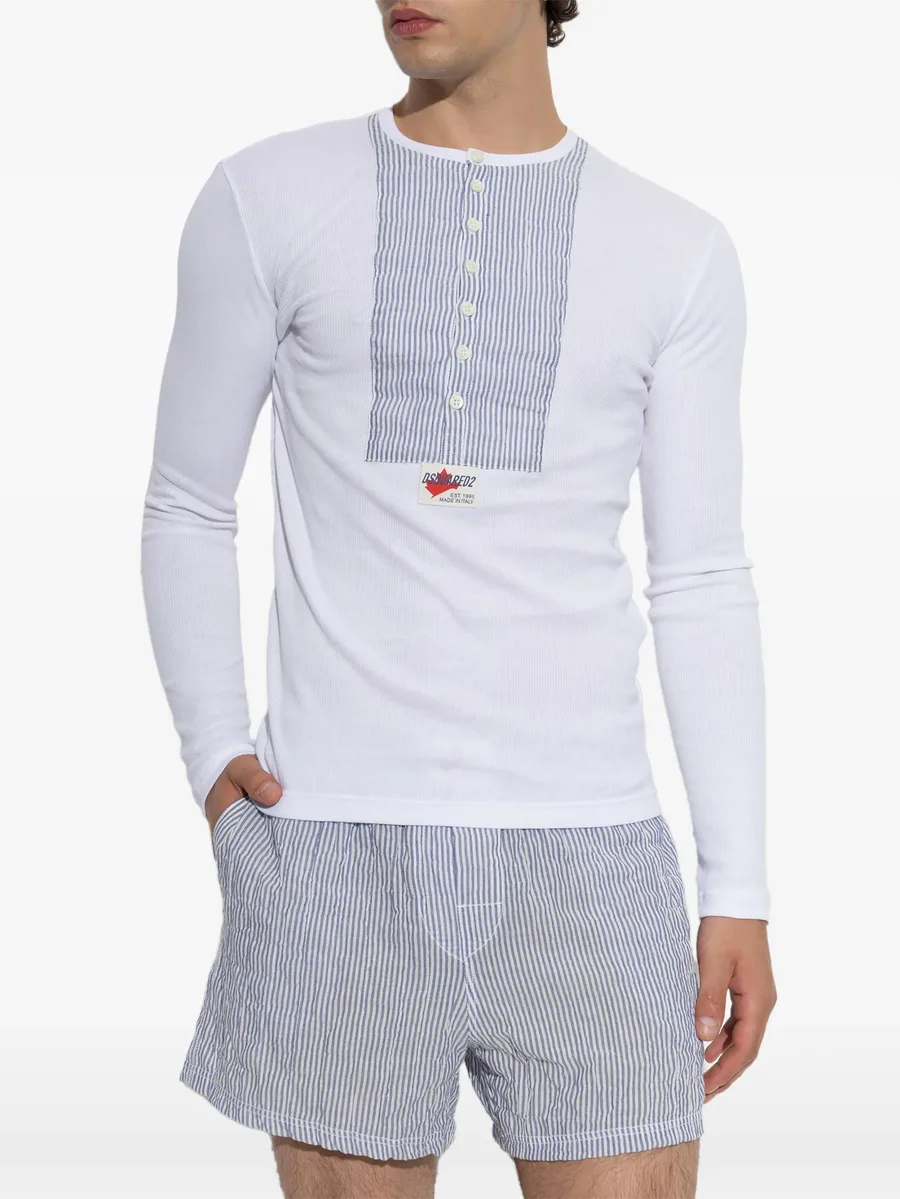 logo V-neck T-shirt 2