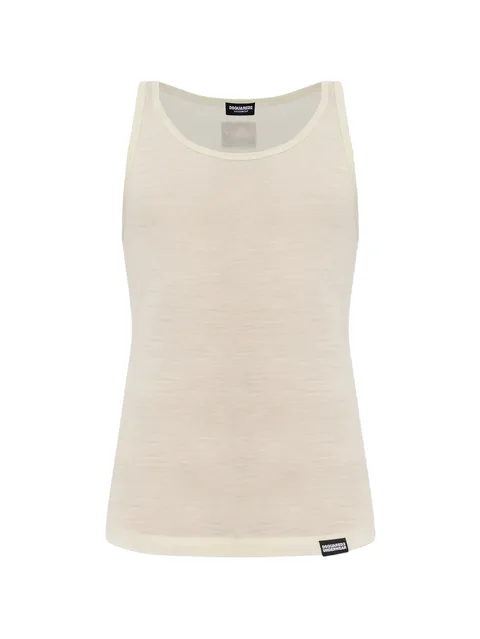 logo-patch tank top