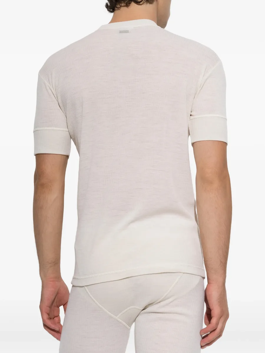 ribbed-knit T-shirt 3