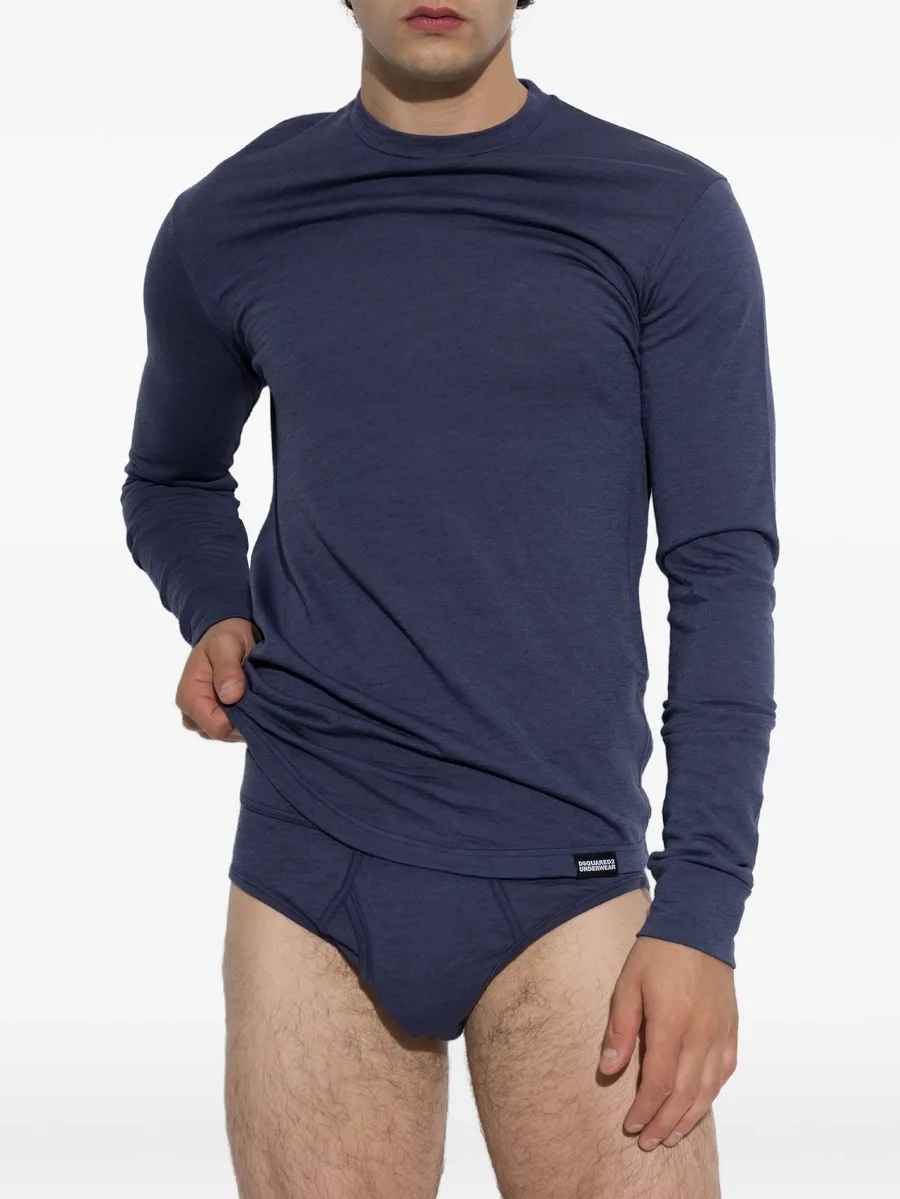 Snowy Dream long-sleeve wool T-shirt 1