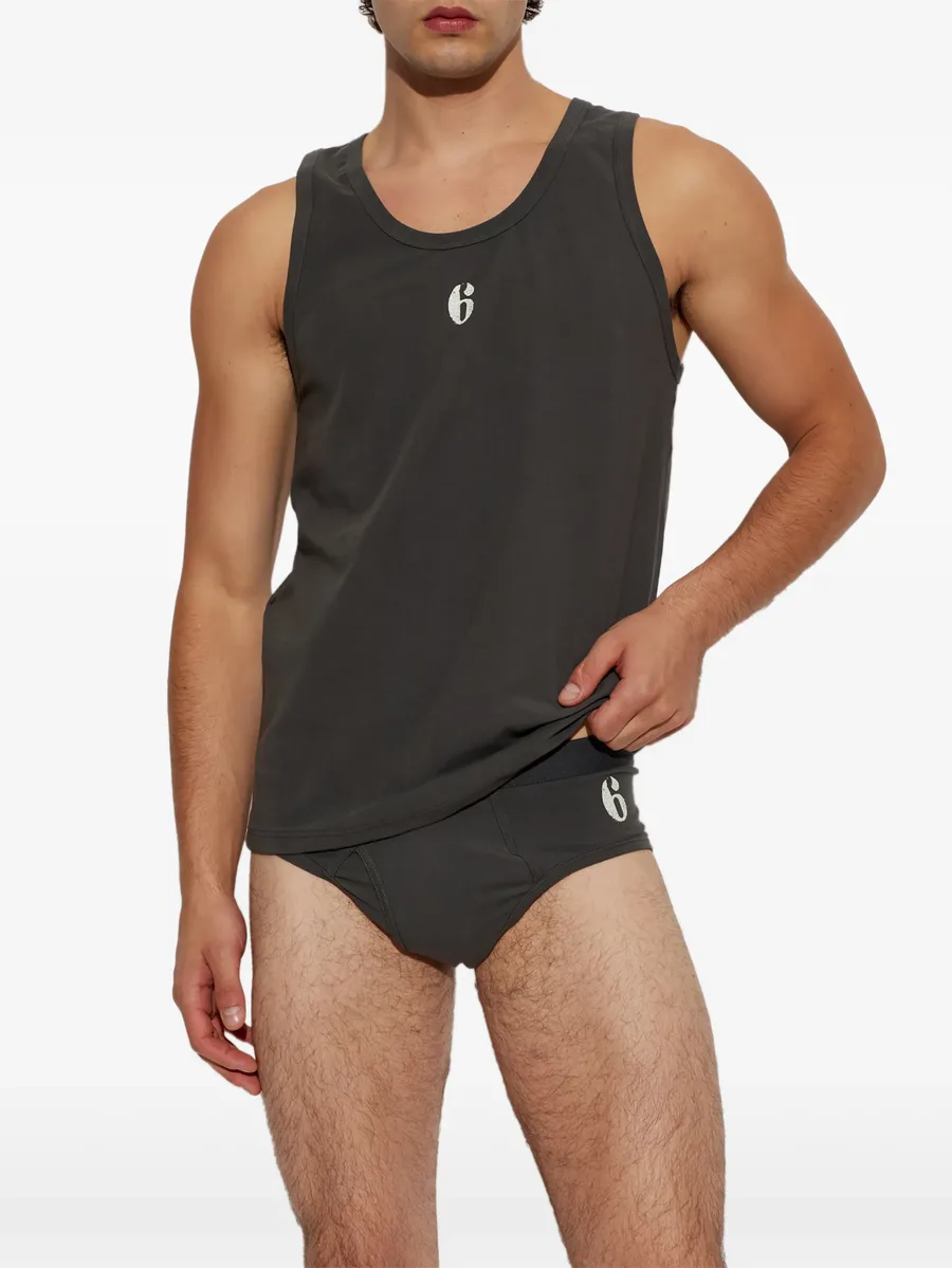 logo-print tank top 2