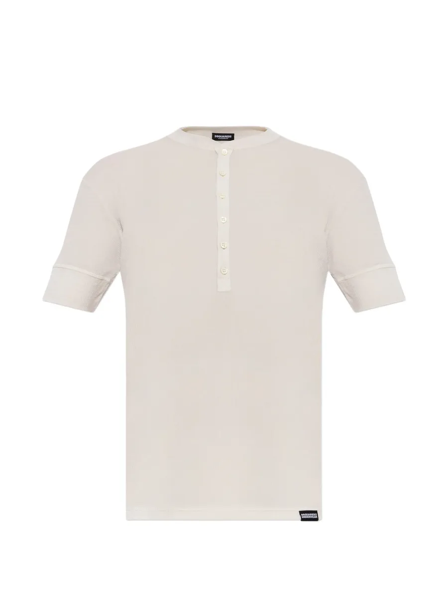 ribbed-knit T-shirt 1