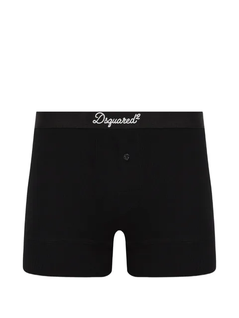 logo-print ribbed boxers