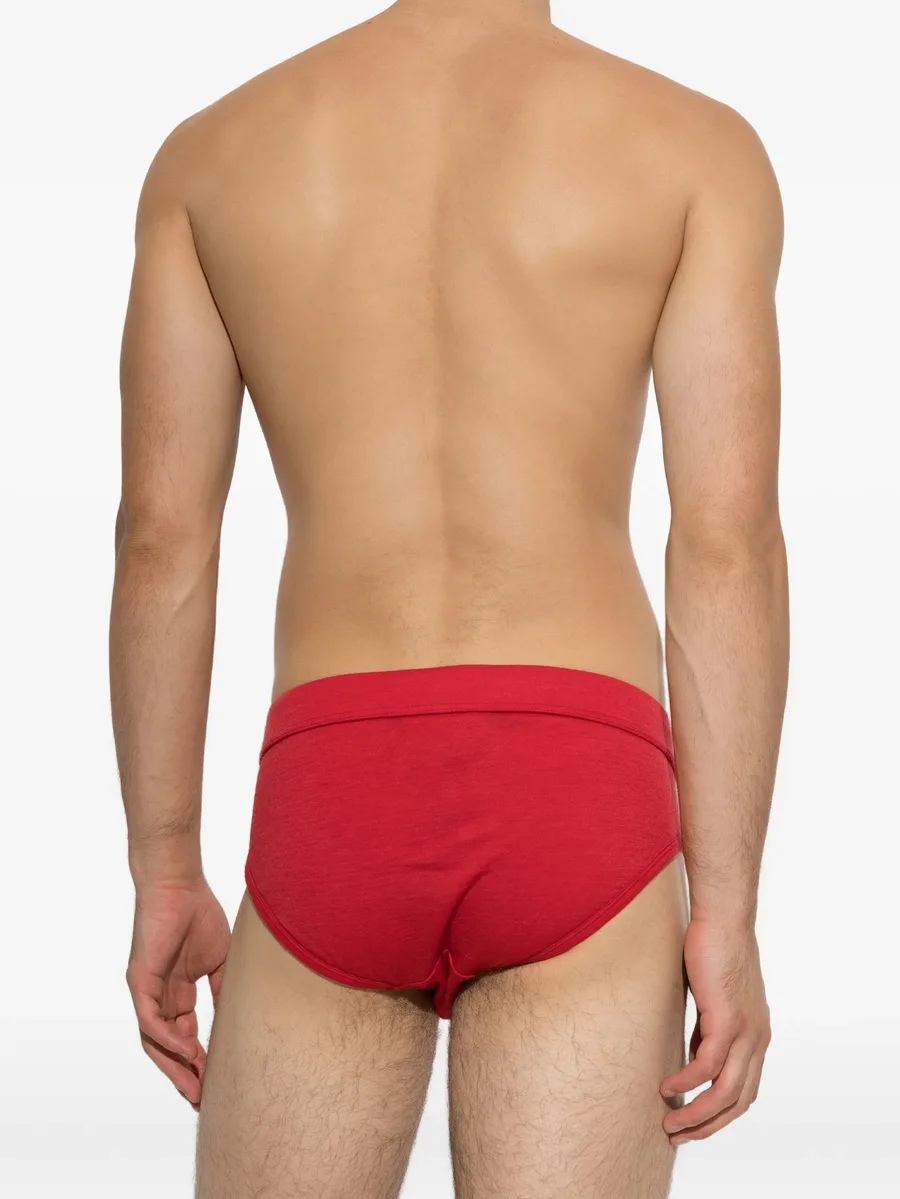 Ski Pass logo-patch wool briefs 2