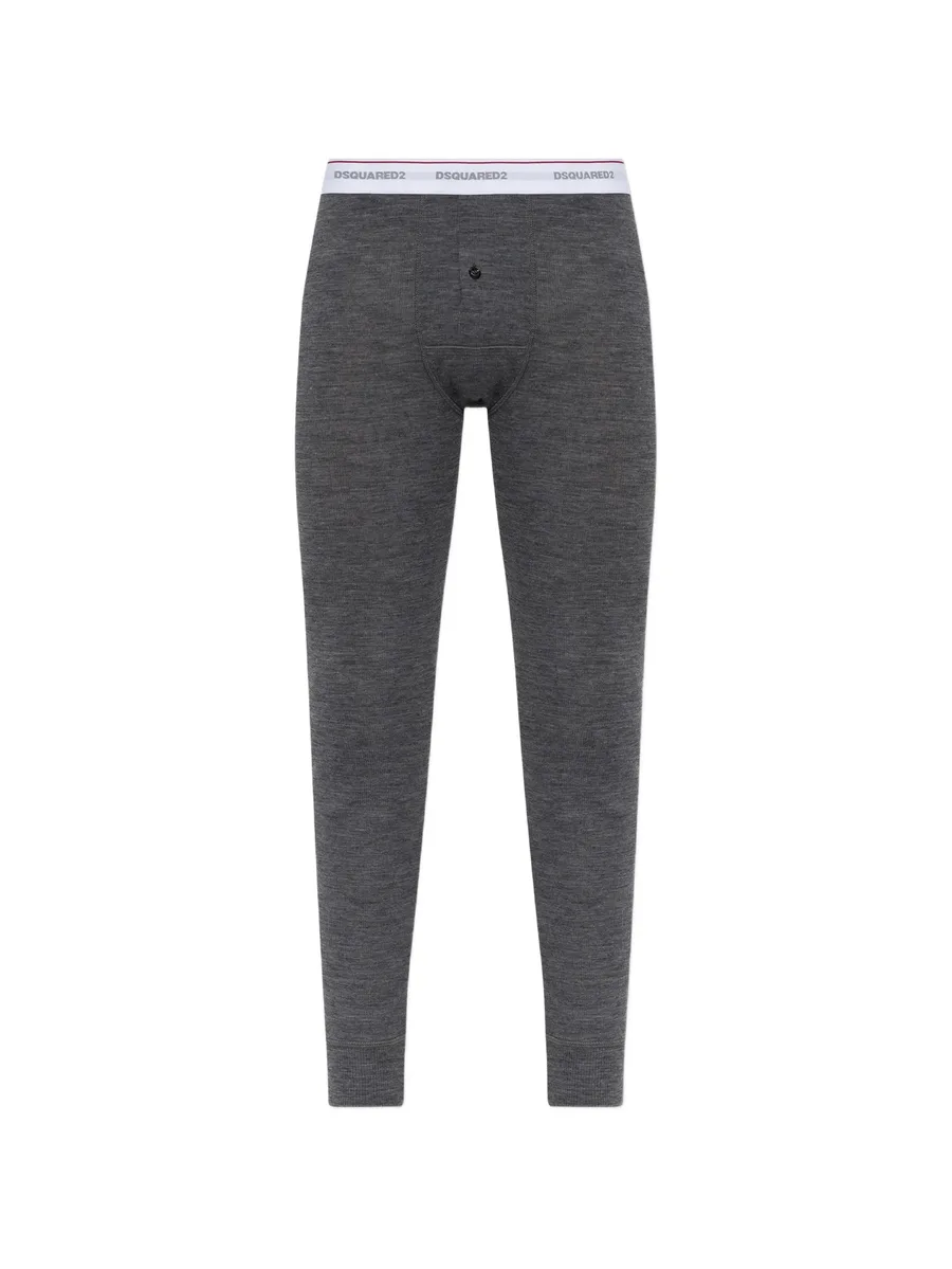 logo-waistband pajama bottoms 1