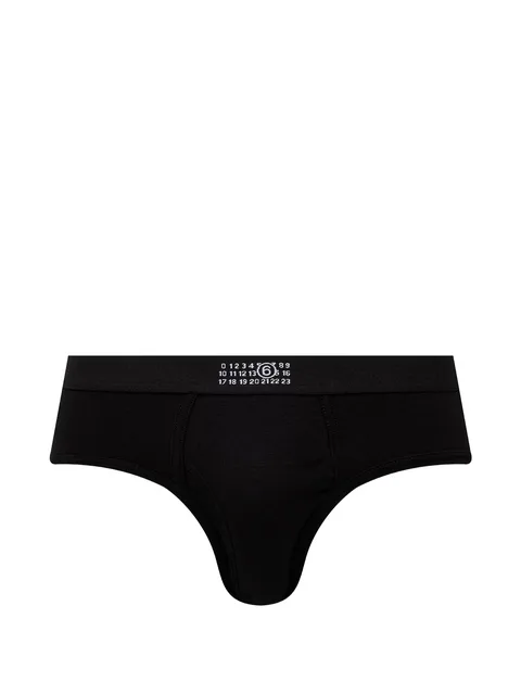 logo-print elasticated-waistband briefs