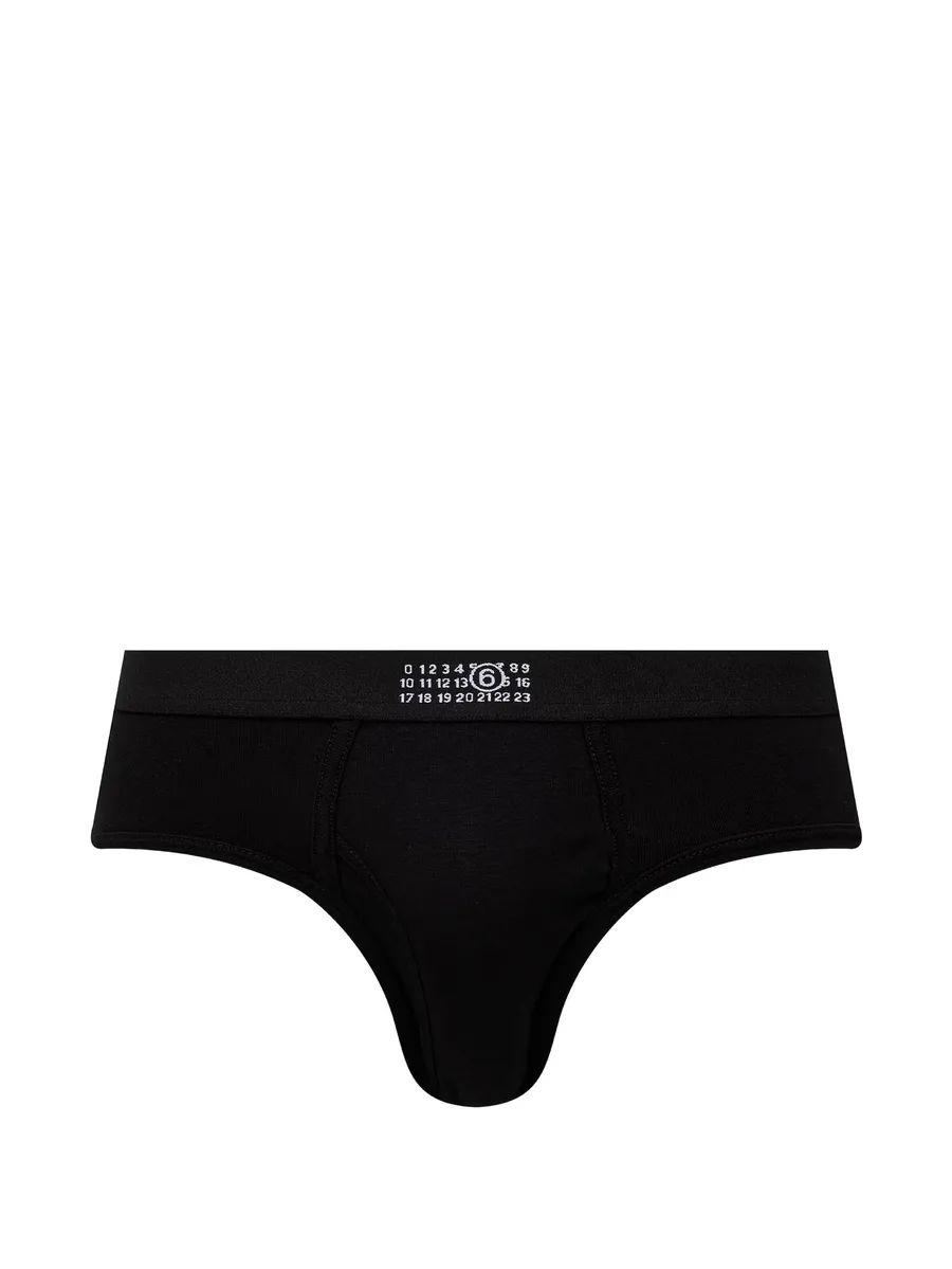logo-print elasticated-waistband briefs 1