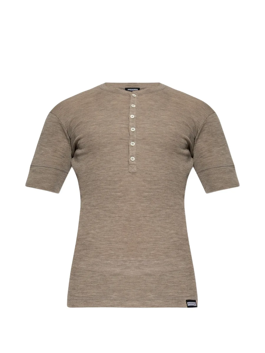 wool henley T-shirt 3