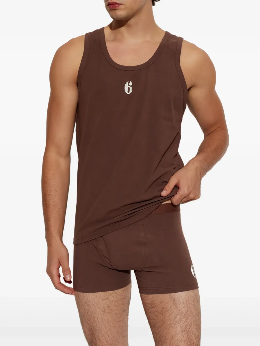logo-print tank top 2
