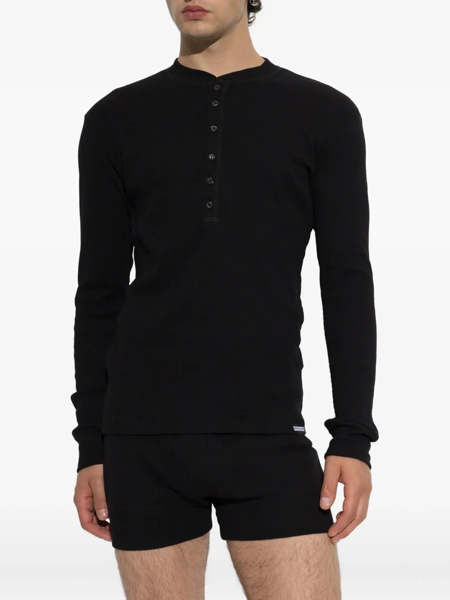 ribbed-knit long-sleeve T-shirt 2