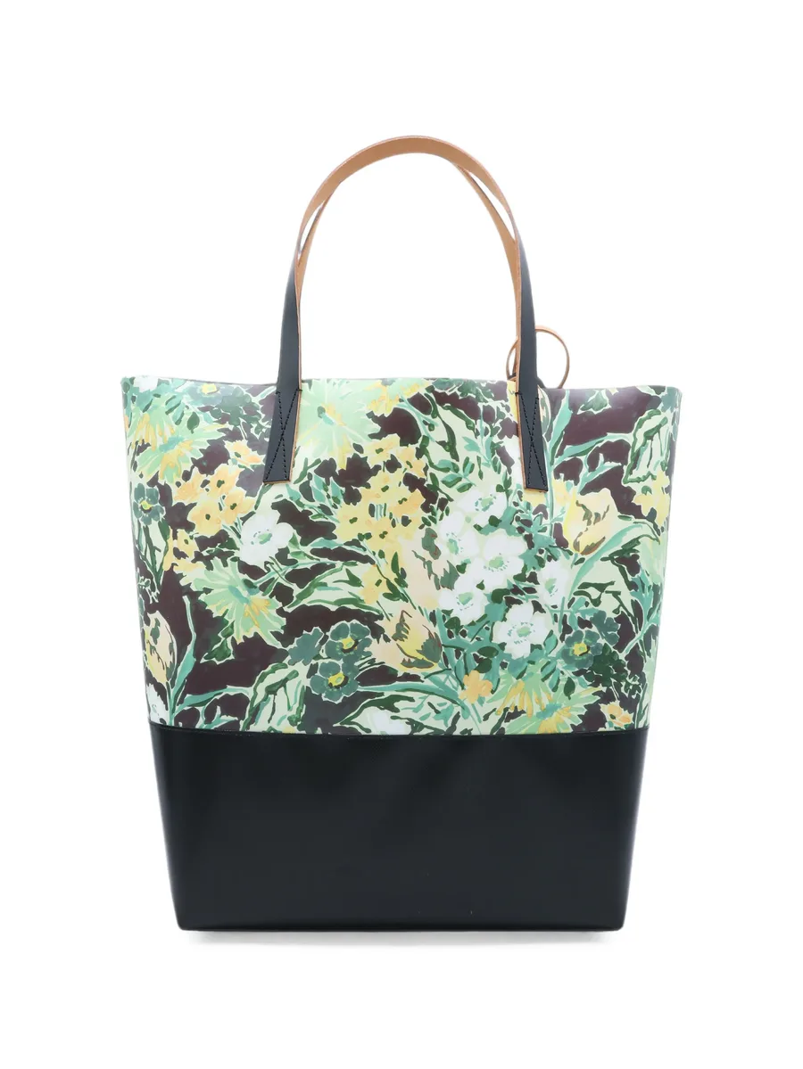 floral-print logo-print tote bag 3