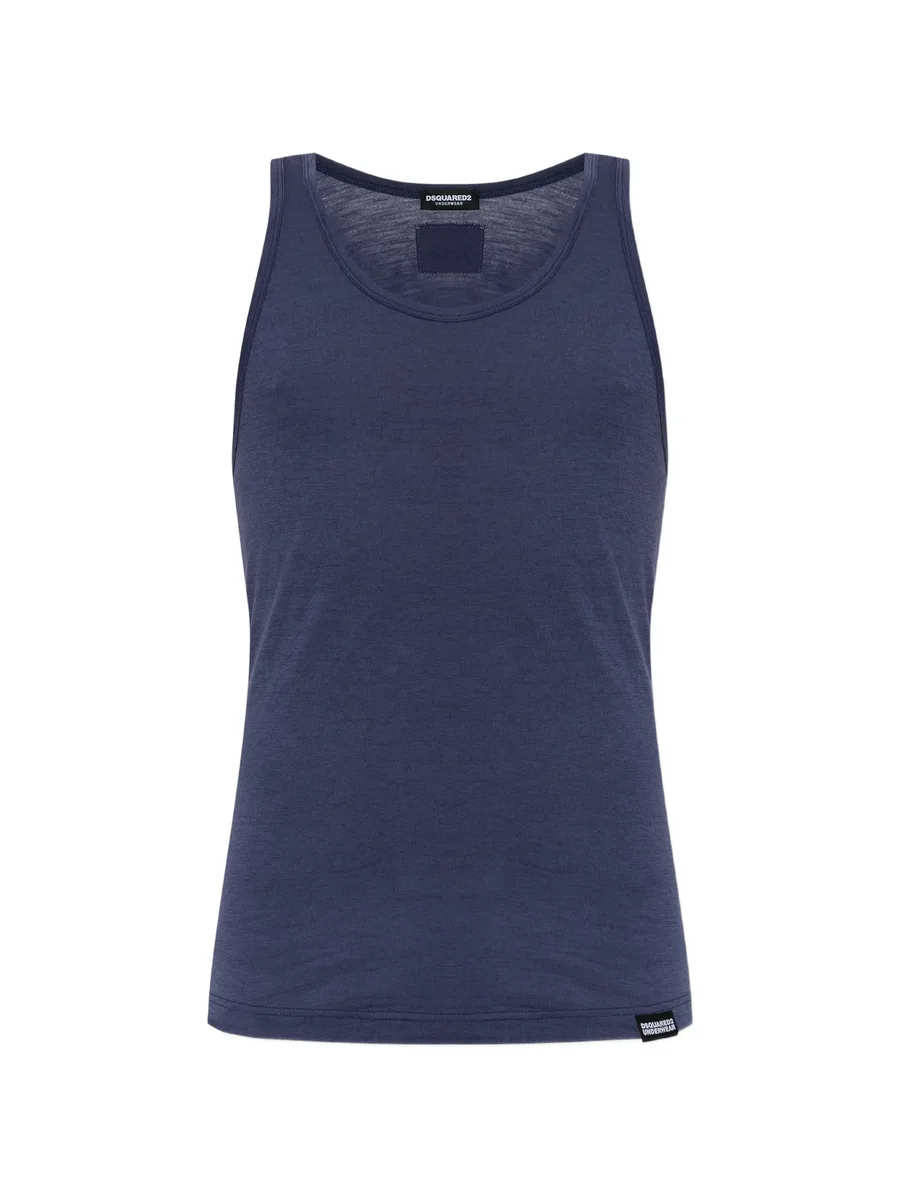 scoop-neck wool tank top 1