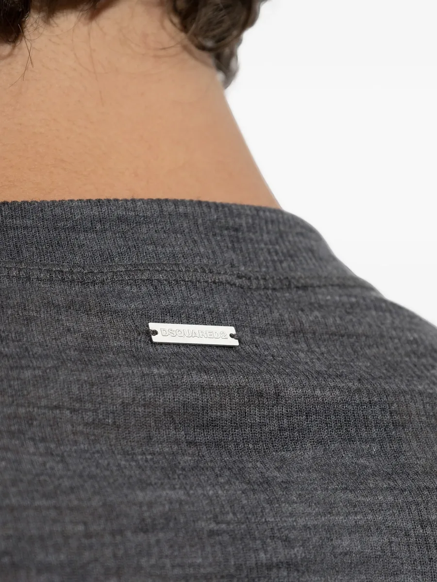 wool henley T-shirt 4