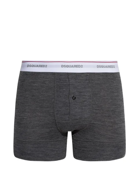 logo-waistband wool boxers