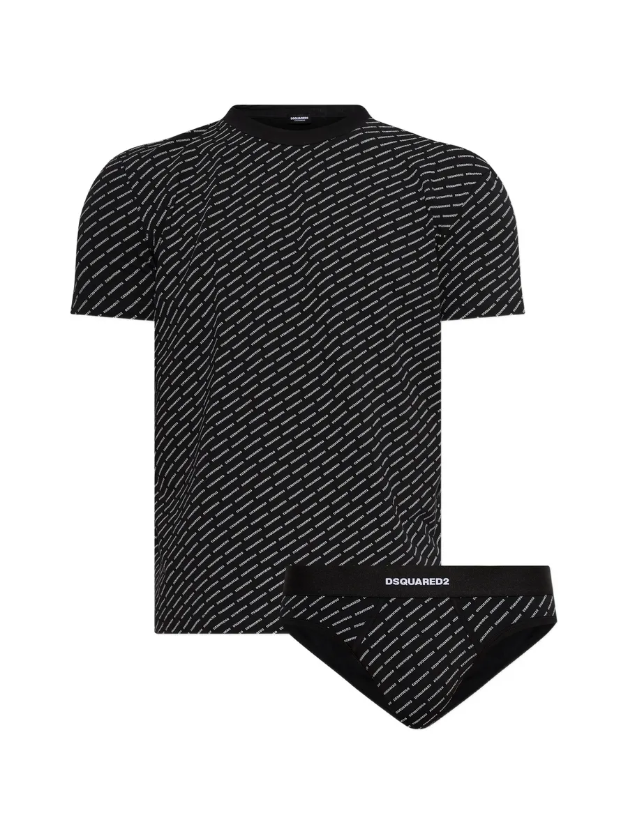 logo-print underwear set 1