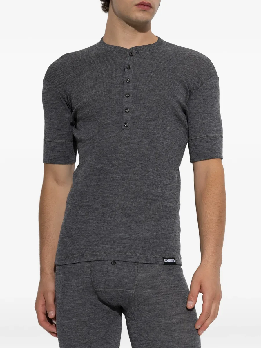 wool henley T-shirt 2