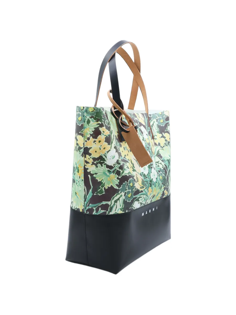 floral-print logo-print tote bag 5