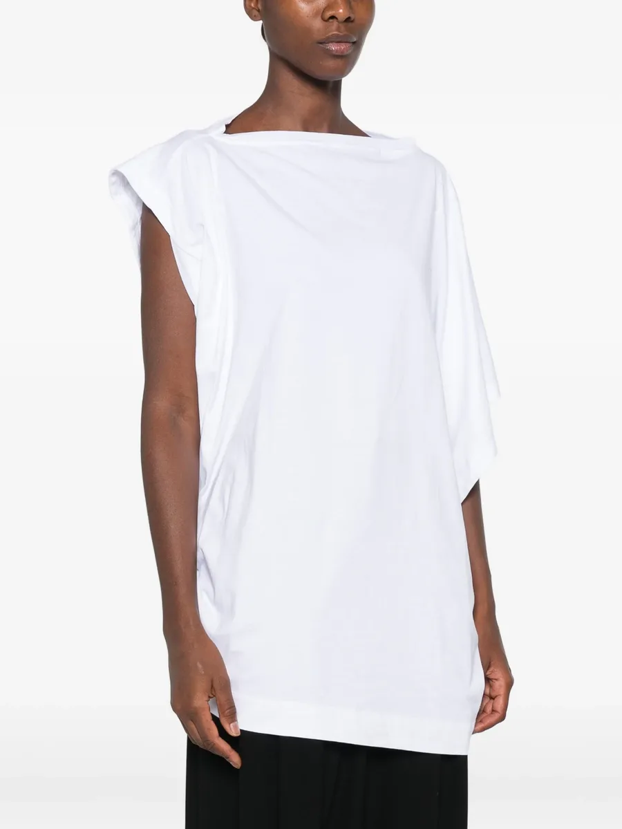 Hebo draped-detail T-shirt 3