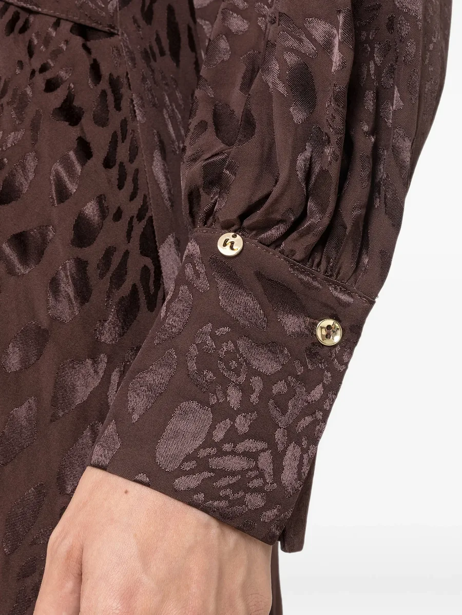 leopard-print viscose-blend dress 6