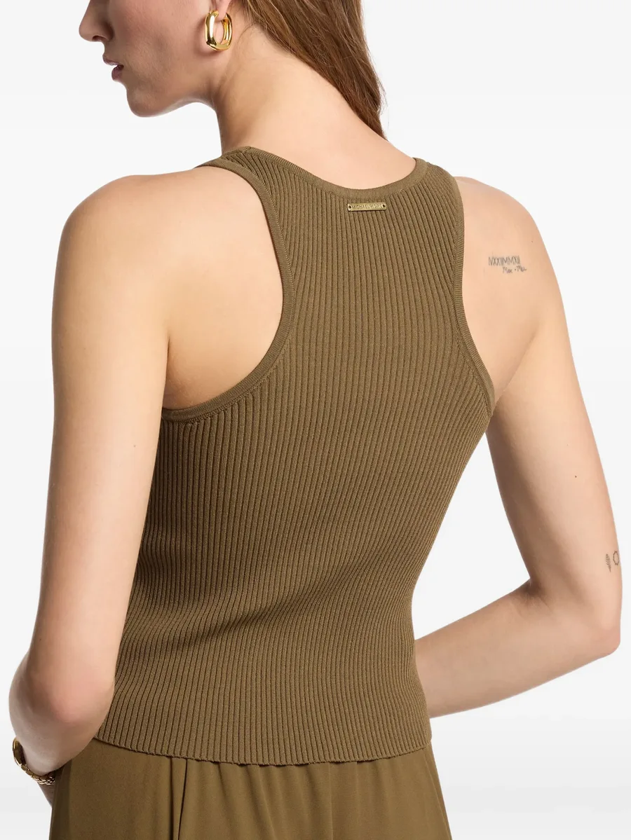 ribbed scoop-neck tank top 2
