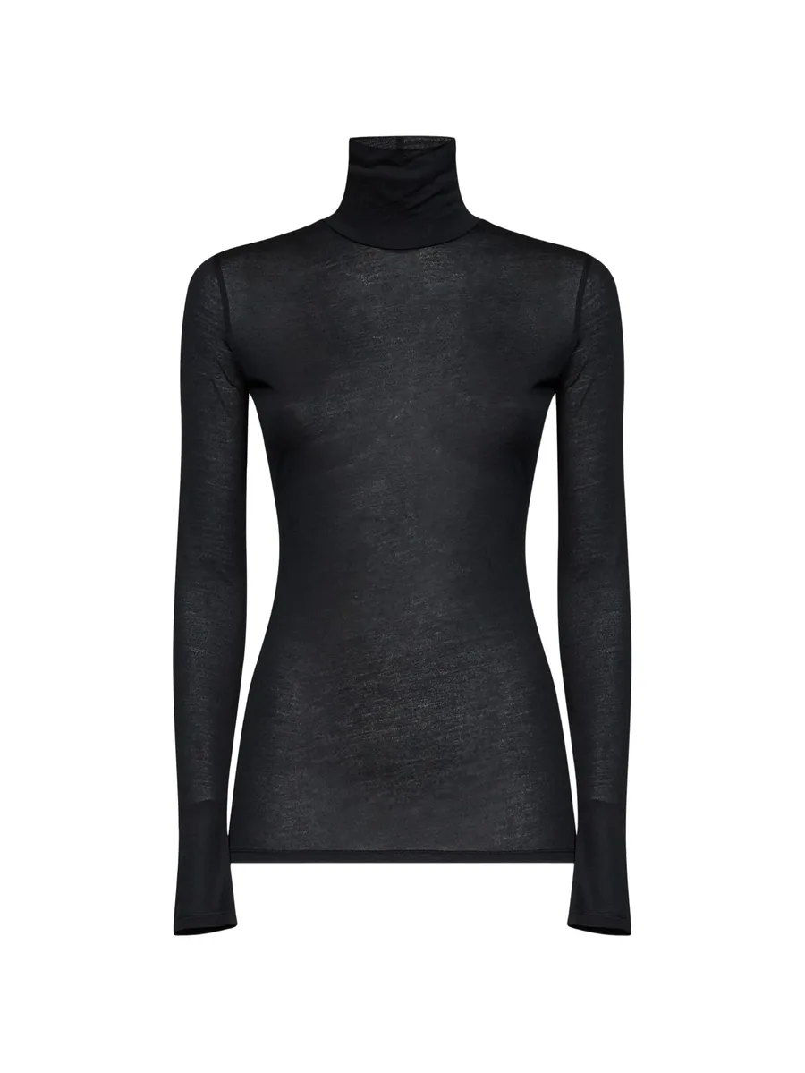 sheer turtleneck sweater 1