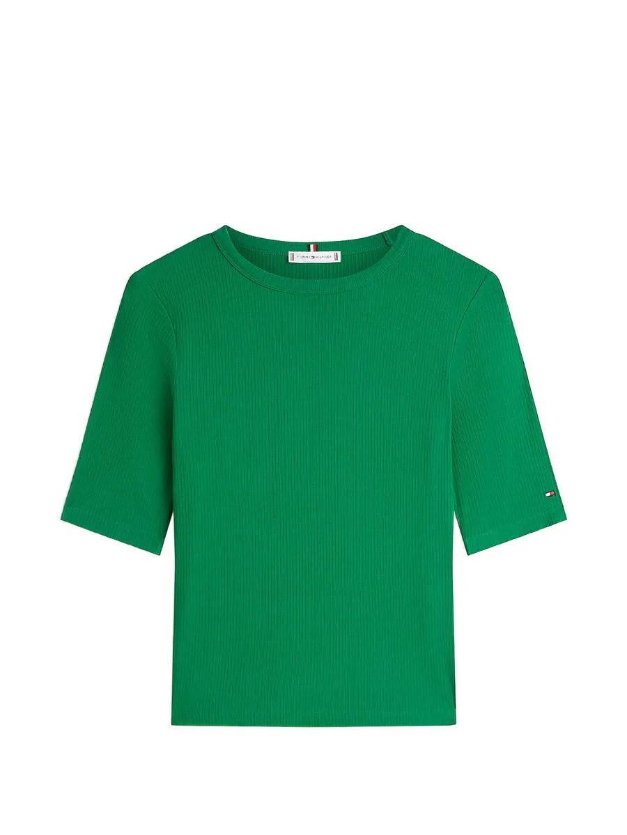 ribbed-knit t-shirt 1