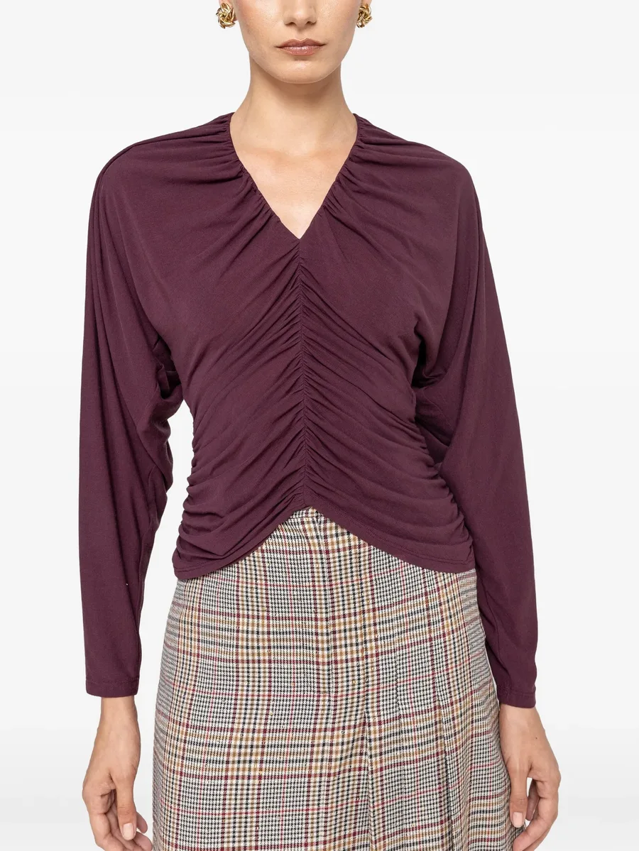 draped TENCEL™ and wool top 5