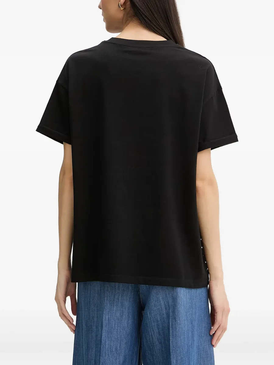 rhinestone-embellished T-shirt 3