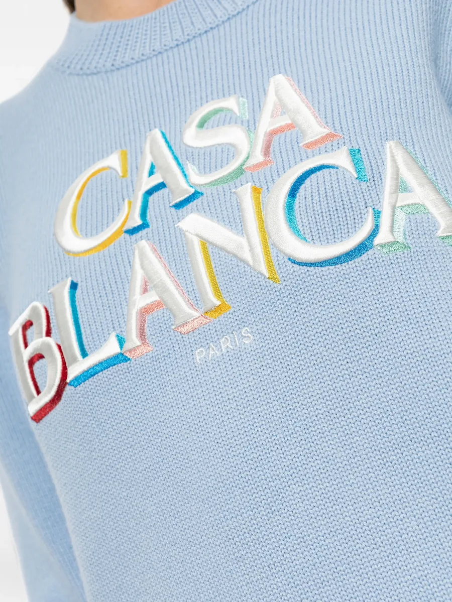 embroidered logo sweater 5