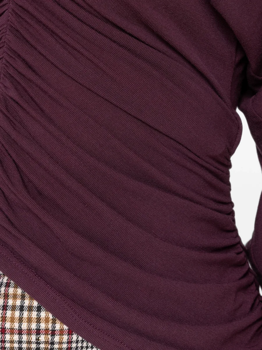 draped TENCEL™ and wool top 6