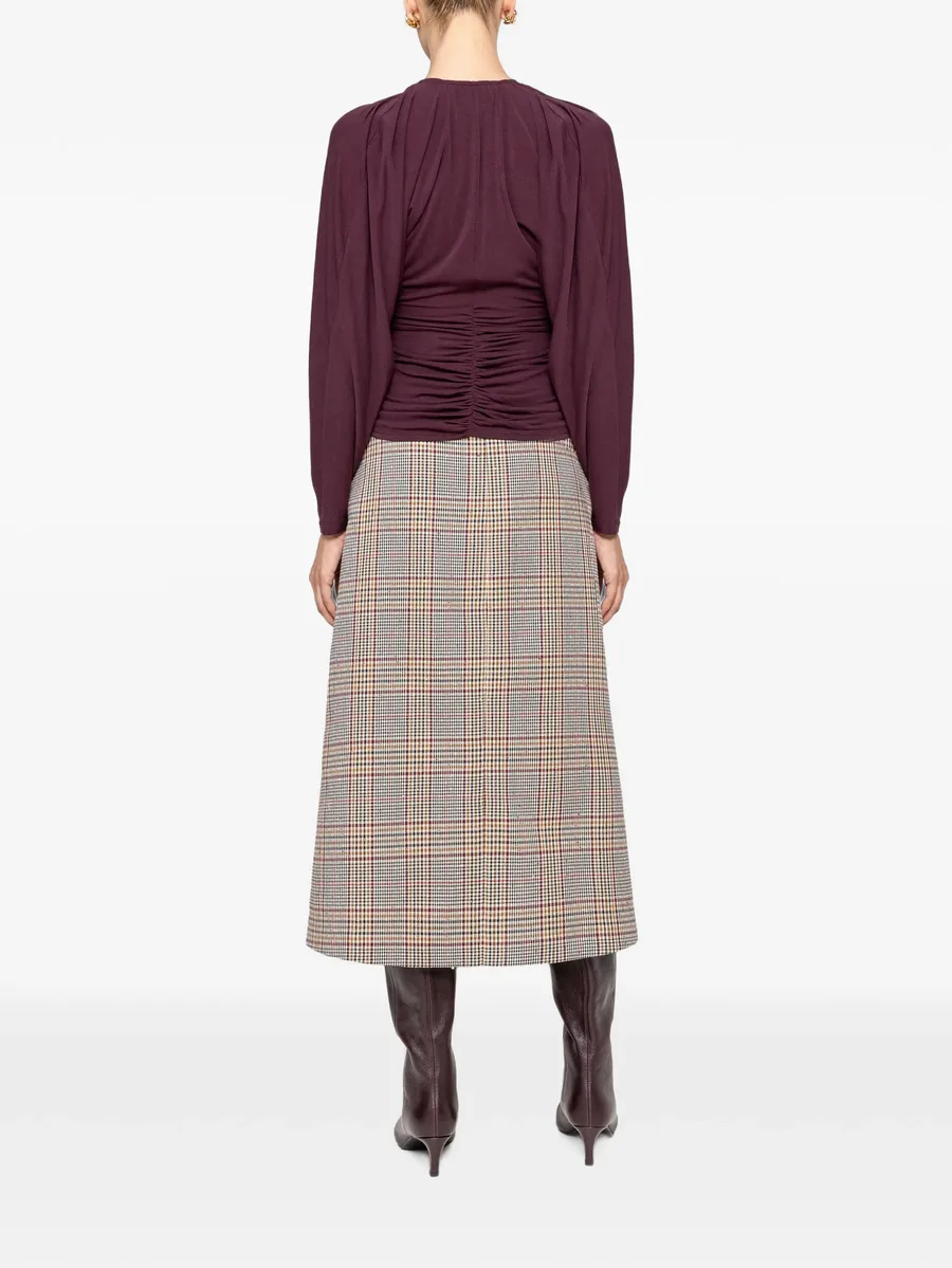 draped TENCEL™ and wool top 4