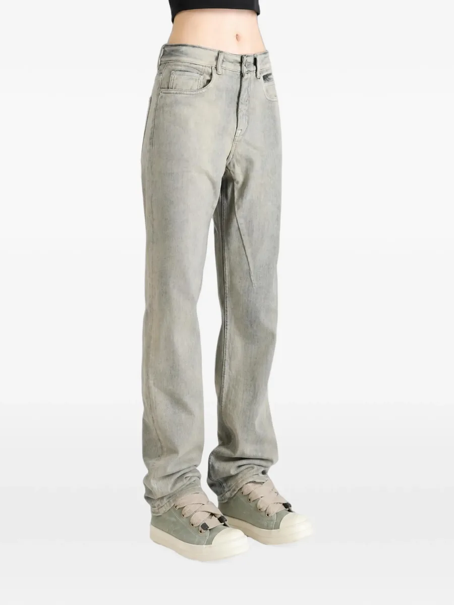faded straight-leg jeans 3