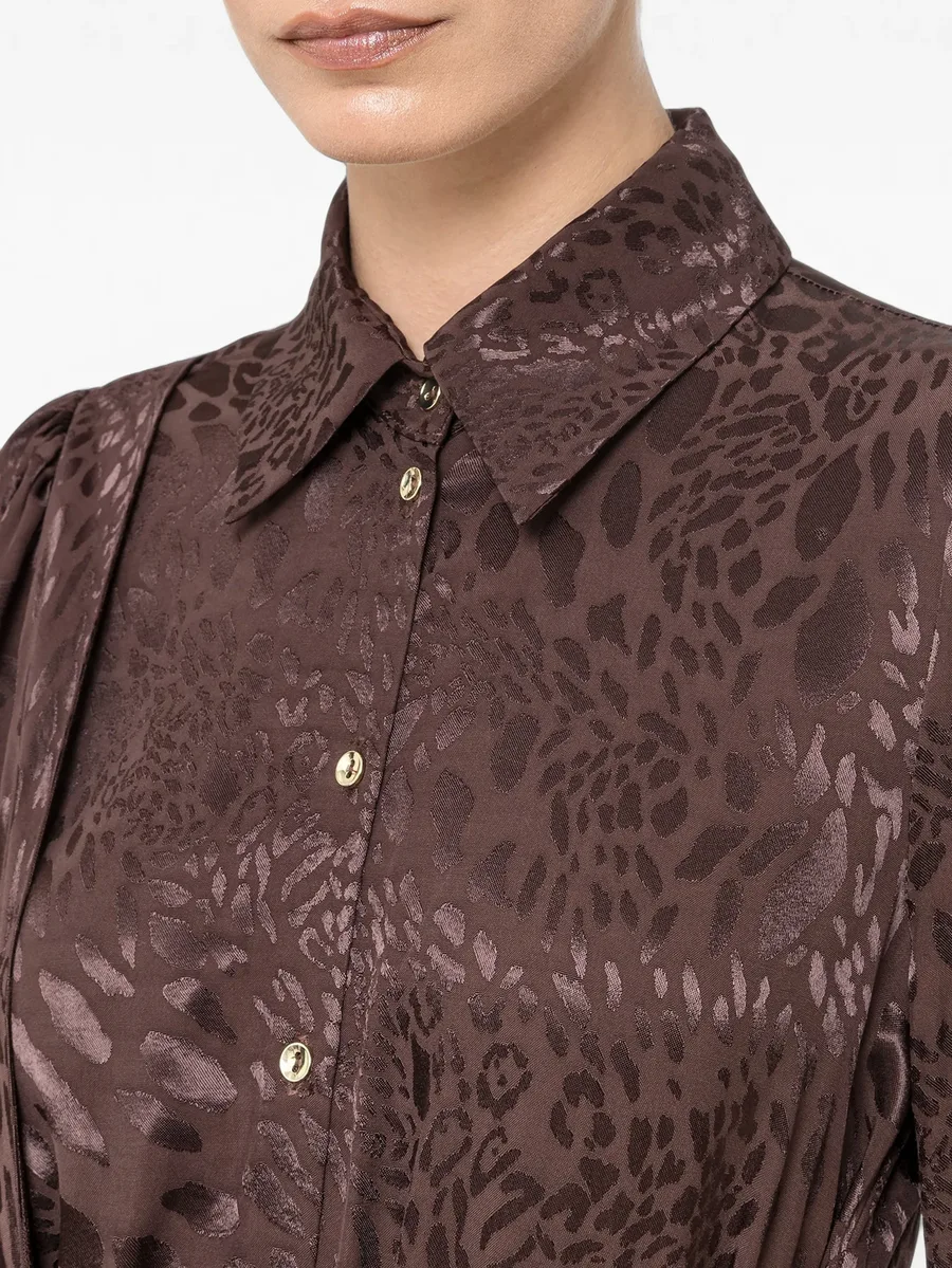 leopard-print viscose-blend dress 5