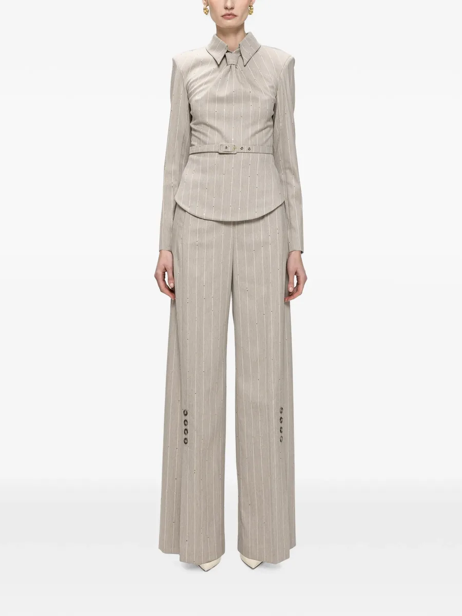 tie-detail tailored top 2