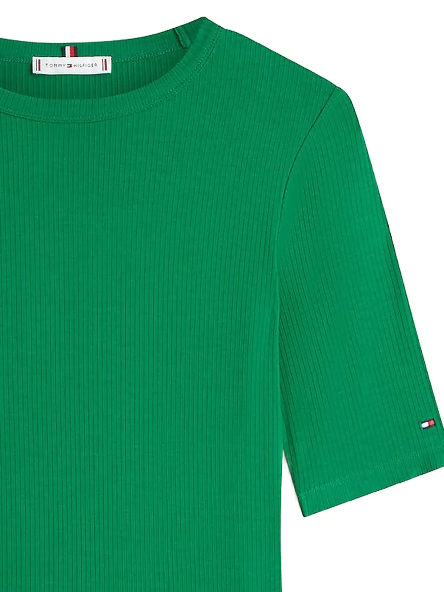 ribbed-knit t-shirt 2