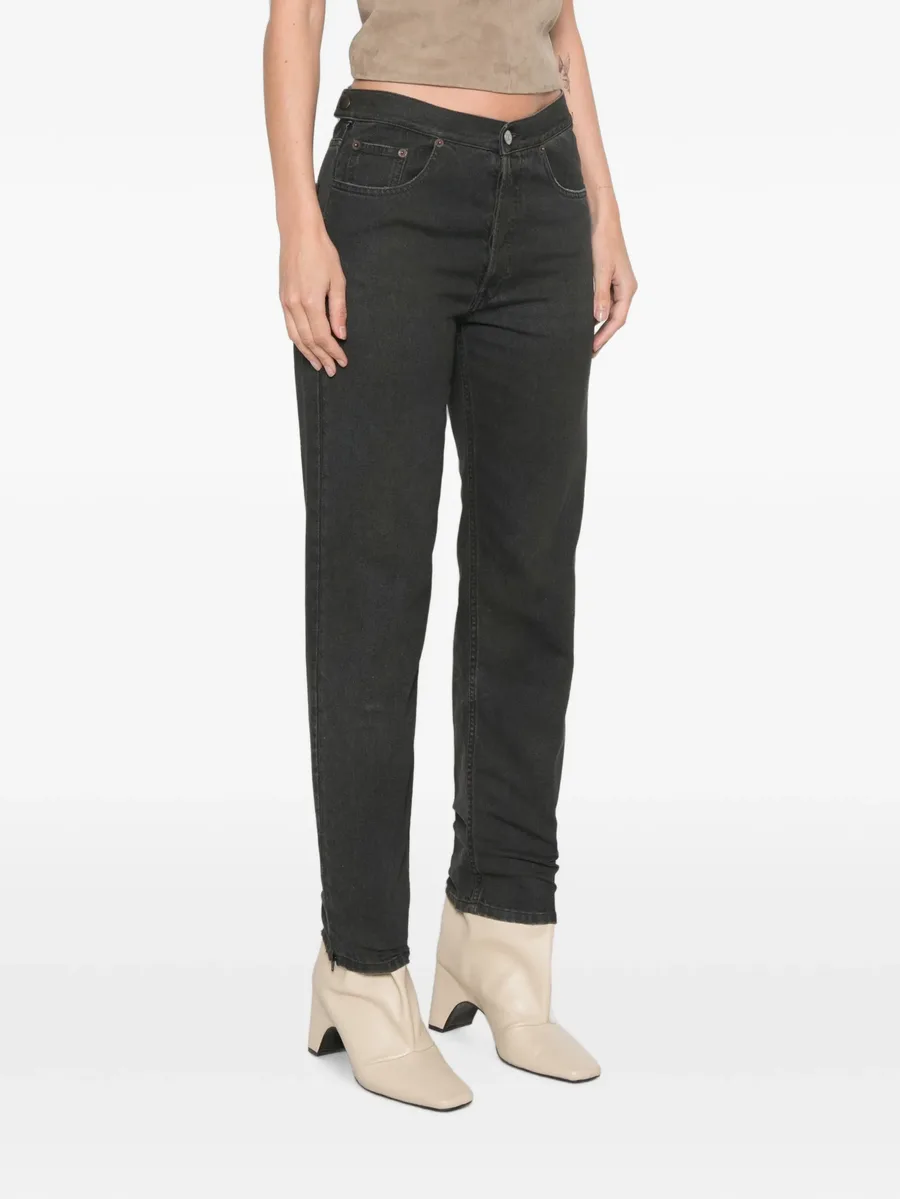 side-zip straight-leg jeans 3