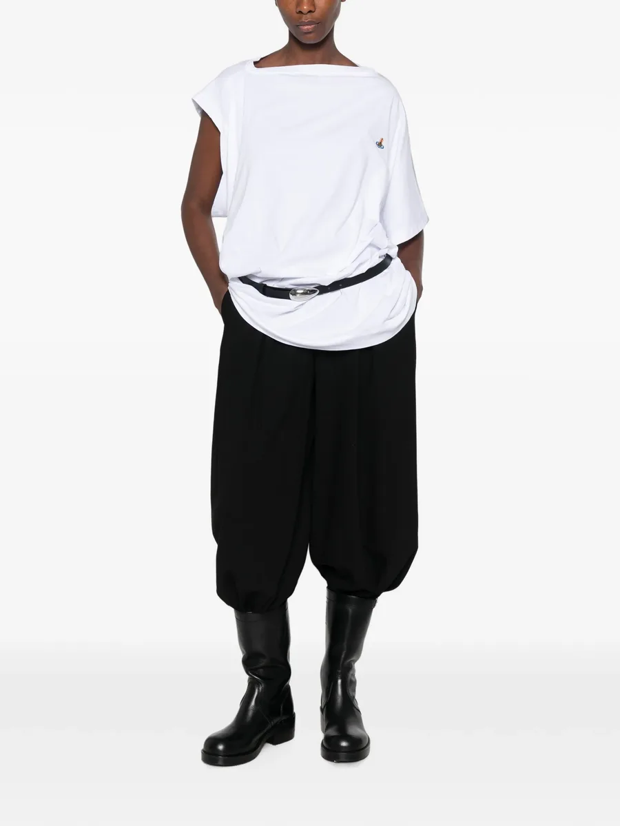 Hebo draped-detail T-shirt 2