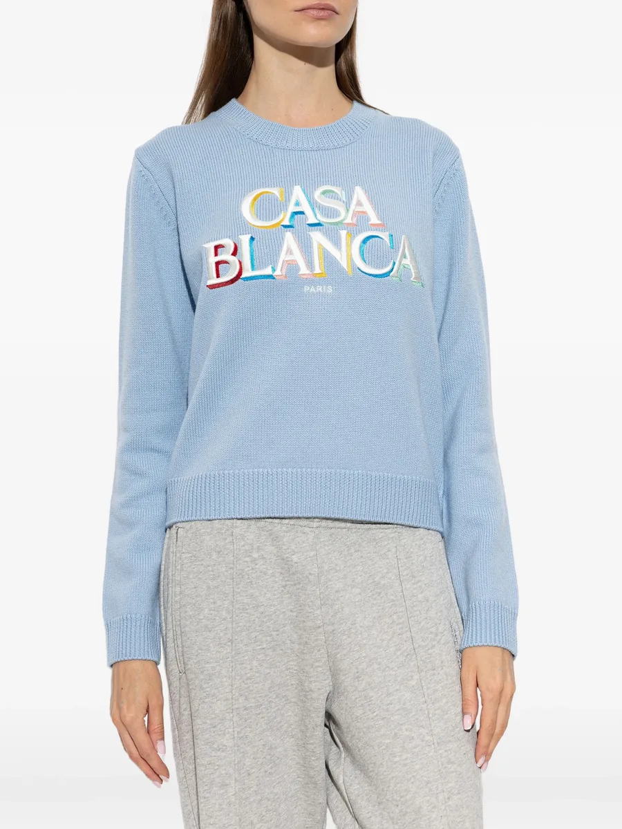 embroidered logo sweater 3
