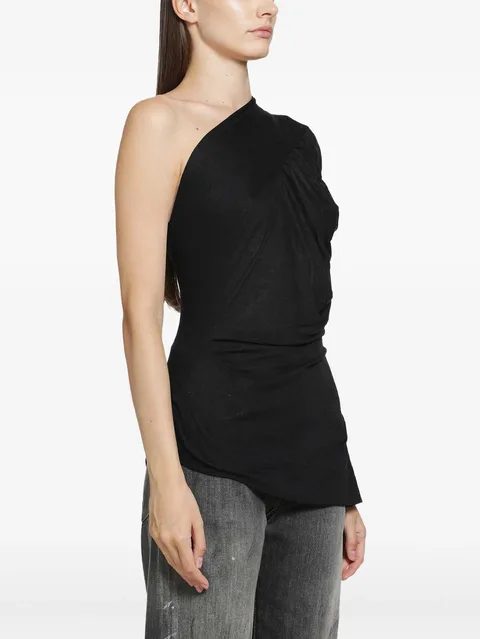Andalouse asymmetric draped top