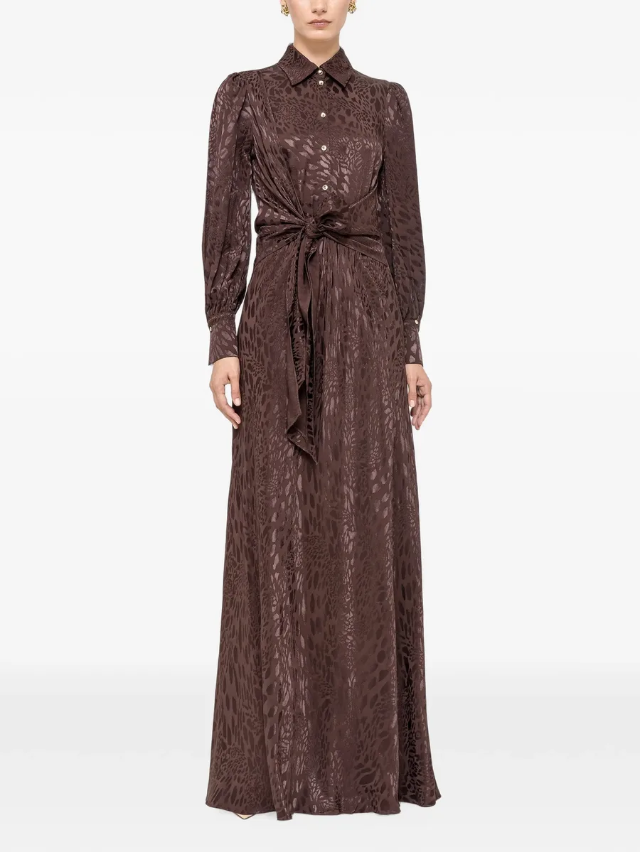 leopard-print viscose-blend dress 2