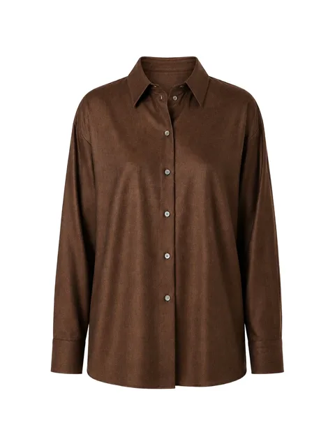 button-up wool shirt