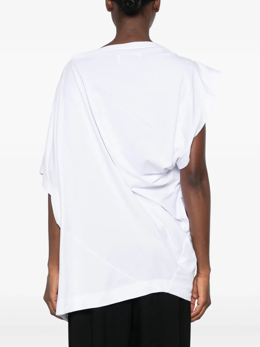 Hebo draped-detail T-shirt 4