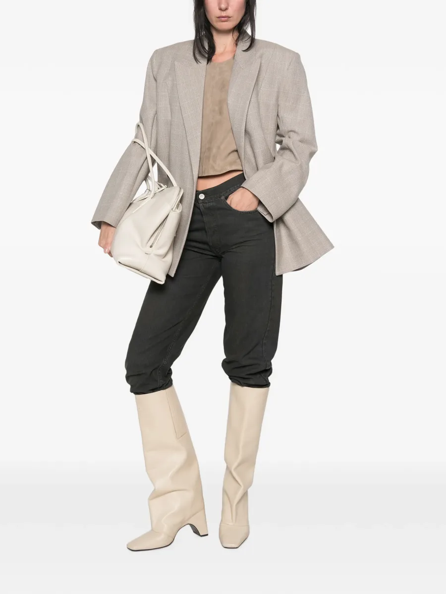 side-zip straight-leg jeans 2