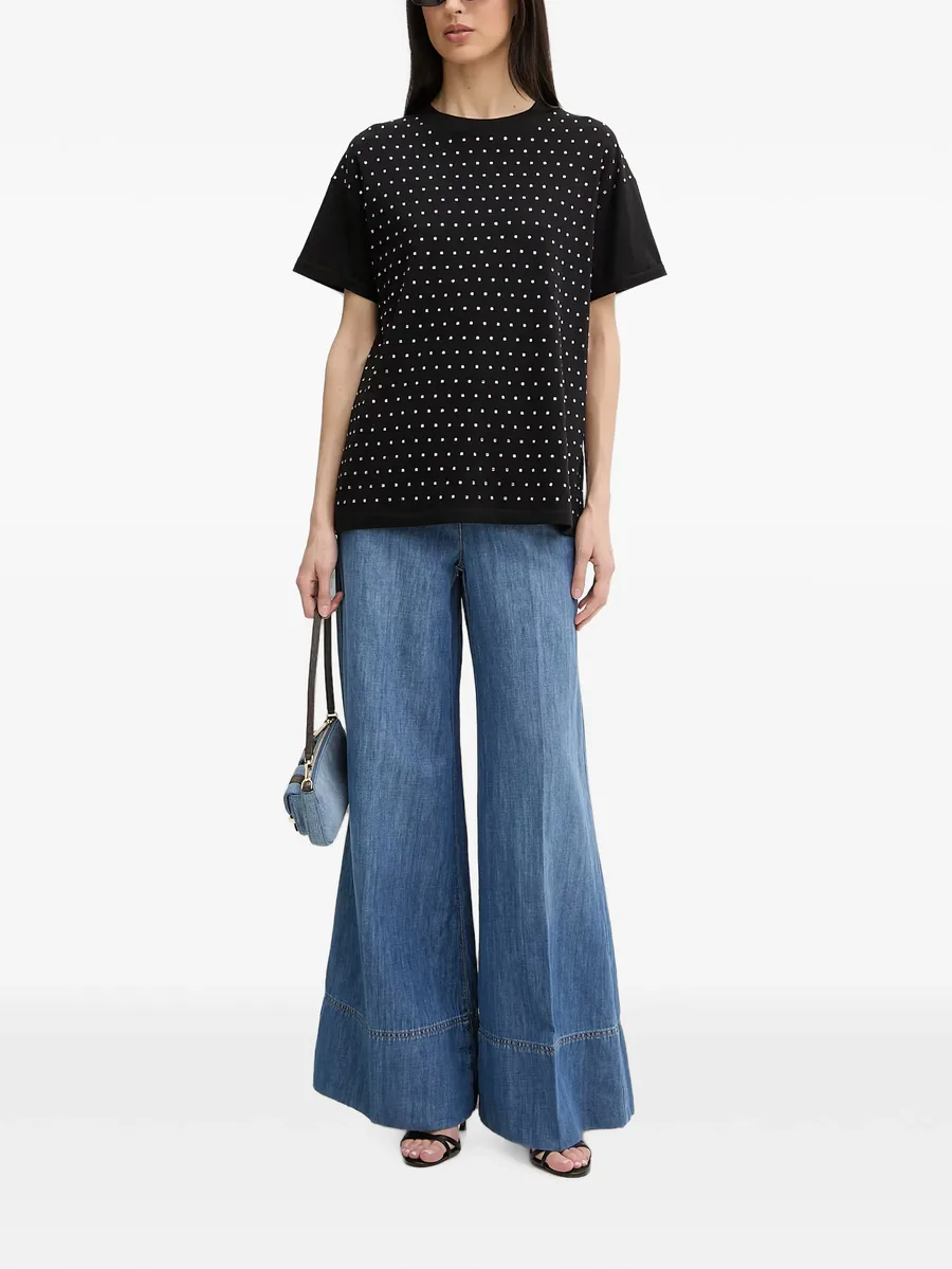 rhinestone-embellished T-shirt 2