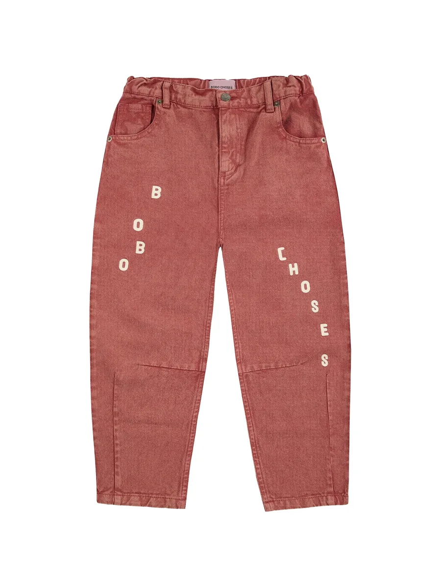 logo-print jeans 1
